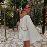 HOLBOX BEIGE LINEN TWO-PIECE SET