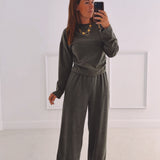 SONJA KHAKI TWO-PIECE SET