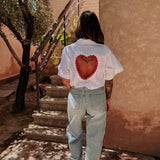 HABIBTI WHITE HEART BLOUSE