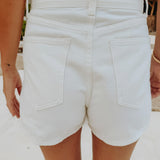 WHITE DENIM SHORT 2385-6