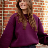 CIAO BURGUNDY SWEATER