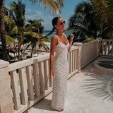 ARACELI WHITE LACE DRESS