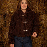 BROWN TEDDY TWIST JACKET