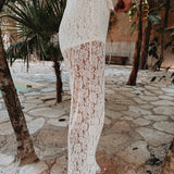 QUERIDA ECRU LACE PANTS
