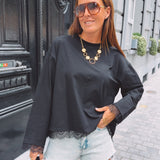 BIRDIE BLACK LACE LONGSLEEVE SHIRT