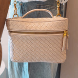 INDRA BEIGE WOVEN BAG