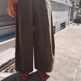 TRISHA KHAKI BALLOON PANTS