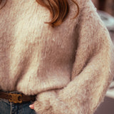 CINNA TAUPE KNIT SWEATER