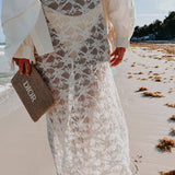 BAJA ECRU LACE SKIRT