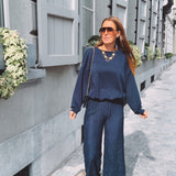XANTHE DARK BLUE MUSTHAVE SWEATER
