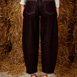 BALLOON DARK BLUE WIDE LEG JEANS 9111-6