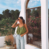 MARTINA OLIVE GREEN TOP