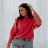 JOLIEN CORAL SPRING SWEATER