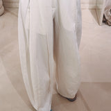 AURORE WHITE WIDE LEG PANTS