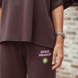 AMOUR TOUJOURS BROWN COMFY TWO-PIECE SET