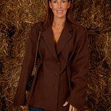 PYRISSA BROWN BLAZER