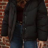 VANESSA BLACK PUFFER JACKET