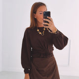 ARTEMIS BROWN PULLOVER