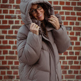 VANESSA TAUPE PUFFER JACKET