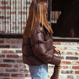 FRANNY BROWN PUFFER JACKET