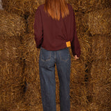 BETHANY BURGUNDY ZIP JACKET