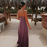 NAYLA PURPLE GLITTER DRESS