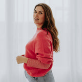 JOLIEN CORAL SPRING SWEATER