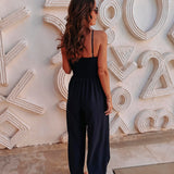 AZROU DARK BLUE JUMPSUIT