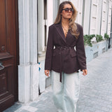 WINSLET BROWN BELT BLAZER