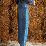 STUDS BALLOON WIDE LEG JEANS KM3553