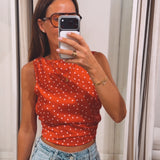 ESMEE RED POLKADOTS TOP