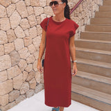 ENDLESS SUMMER BORDEAUX DRESS