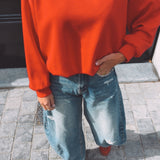 XANTHE RED MUSTHAVE SWEATER
