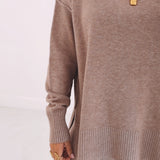 WYNDI TAUPE COMFY TWO-PIECE SET