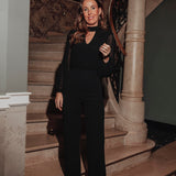 FEMME FEVER BLACK JUMPSUIT