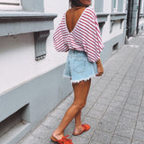 LUCY LIGHT BLUE DENIM SHORT