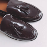ZOHRA COFFEE BROWN FRINGE LOAFERS