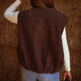 WESTIN BROWN SLEEVELESS JACKET