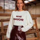 ROWENA BURGUNDY SHINY LEATHER SKIRT