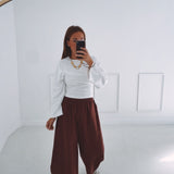SIENNA BORDEAUX BALLOON PANTS