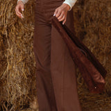 BROWN WIDE LEG JEANS 9046-10