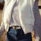 MARIGOLD ECRU SLEEVELESS JACKET