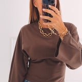 ANGELINA BROWN LONGSLEEVE SHIRT