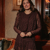 FIRESIDE BROWN LACE DRESS