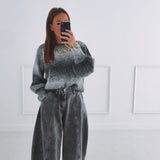 GREY BALLOON PANTS 9078-4