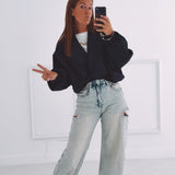 ROMY DARK BLUE BLOUSE