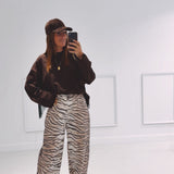 ANNELIES DARK BROWN FRINGE SWEATER