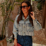 MILAGROS BLUE DENIM JACKET