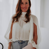 BOBBIE ECRU BLOUSE