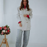 HANNAH LIGHT GREY BLAZER